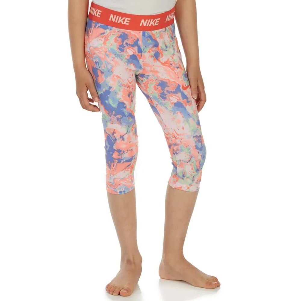 Nike DRI fit multi colored capris size XL